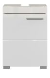 Badezimmer Waschbeckenunterschrank Adamo in wei� Hochglanz Badschrank 40 x 56 cm