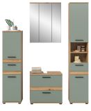 Badm�bel Set 4-teilig Bailey in Salbei und Artisan Eiche Badkombination 164 x 191 cm