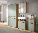 Badm�bel Set 4-teilig Bailey in Salbei und Artisan Eiche Badkombination 219 x 191 cm