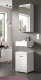 Waschbeckenunterschrank Shawn in wei� Hochglanz Badezimmer Unterschrank 40 cm