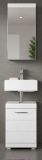 Badm�bel Set 2-teilig Shawn in wei� Hochglanz Badkombination 40 x 191 cm