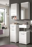 Badm�bel Set 2-teilig Shawn in wei� Hochglanz Badkombination 40 x 191 cm