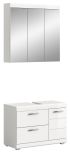 Badm�bel Set 2-teilig Shawn in wei� Hochglanz Badkombination 80 x 191 cm