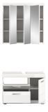 Badm�bel Set 2-teilig Shawn in wei� Hochglanz Badkombination 80 x 191 cm