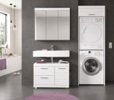 Badm�bel Set 3-teilig Shawn in wei� Hochglanz Badkombination 161 x 200 cm