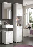 Badm�bel Set 3-teilig Shawn in wei� Hochglanz Badkombination 92 x 200 cm
