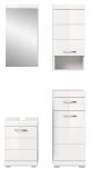 Badm�bel Set 4-teilig Shawn in wei� Hochglanz Badkombination 92 x 191 cm