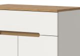 Garderobe Set 6-teilig Cooper in wei� und Artisan Eiche, Komplett-Set mit Soft-Close
