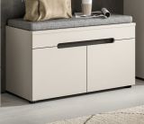 Garderobe Sitzbank Cooper in Kaschmir Garderobenbank 80 cm, Soft-Close
