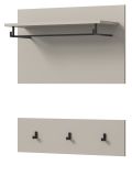 Garderobenpaneel Cooper in Kaschmir Set 2-teilig 80 cm