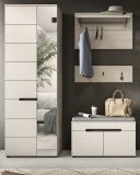 Garderobe Set 4-teilig Cooper in Kaschmir 160 cm, Soft-Close