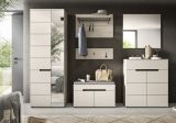 Garderobe Set 2-teilig Cooper in Kaschmir Schuhkommode und Spiegel, Soft-Close