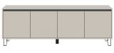 TV-Lowboard Delio in Kaschmir TV Unterschrank 184 cm, mit Soft-Close und Komforth�he