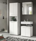 Waschbeckenunterschrank Gusto in wei� matt Badezimmer Unterschrank 60 cm