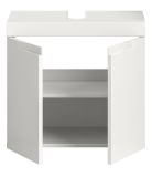 Waschbeckenunterschrank Gusto in wei� matt Badezimmer Unterschrank 60 cm