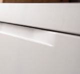Waschtisch Set Gusto in wei� matt Waschbeckenunterschrank h�ngend MIT Waschbecken 100 cm