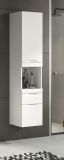 Badezimmer Hochschrank Gusto in wei� matt Badschrank h�ngend 38 x 166 cm