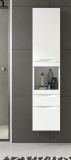 Badezimmer Hochschrank Gusto in wei� matt Badschrank h�ngend 38 x 166 cm