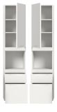 Badezimmer Hochschrank Gusto in wei� matt Badschrank h�ngend 38 x 166 cm
