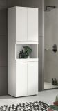 Badezimmer Hochschrank Gusto in wei� matt Badschrank 60 x 194 cm