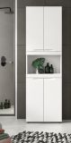 Badezimmer Hochschrank Gusto in wei� matt Badschrank 60 x 194 cm