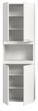 Badezimmer Hochschrank Gusto in wei� matt Badschrank 60 x 194 cm