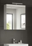 Badezimmer Spiegelschrank Gusto in wei� matt Badschrank 3-t�rig 60 x 70 cm