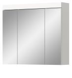 Badezimmer Spiegelschrank Gusto in wei� matt Badschrank 3-t�rig 80 x 70 cm