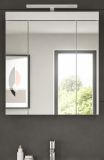 Badezimmer Spiegelschrank Gusto in wei� matt Badschrank 3-t�rig inkl. LED 60 x 70 cm