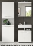 Badm�bel Set 3-teilig Gusto in wei� matt Badkombination 135 x 194 cm
