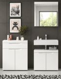 Badm�bel Set 3-teilig Gusto in wei� matt Badkombination 150 x 194 cm