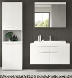 Badm�bel Set 4-teilig Gusto in wei� matt Badkombination mit Waschbecken 175 x 194 cm