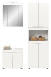 Badm�bel Set 4-teilig Gusto in wei� matt Badkombination inkl. LED 135 x 194 cm