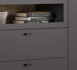 Sideboard Nuvola in grau und Eiche Evoke, Wohn- und Esszimmer Kommode 152 x 84 cm
