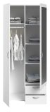 Parisot Kinder- und Jugendzimmer Sleep43 in wei� Komplett-Set 2-teilig mit Stauraumbett und Kleiderschrank