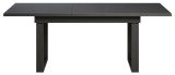 Esstisch Thorad in grau und Metall schwarz Industrial Look ausziehbar 160 - 200 cm