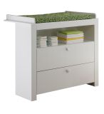 Babyzimmer Wickelkommode Zuzu in wei� Babym�bel Wickeltisch 96 x 111 cm