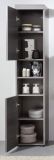Badezimmer Hochschrank Runner in Sardegna grau Rauchsilber Badschrank 30 x 190 cm