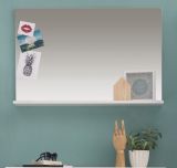 Garderobenspiegel Amanda in wei Hochglanz 91 x 60 cm