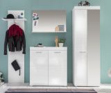 Garderobenspiegel Amanda in wei Hochglanz 91 x 60 cm