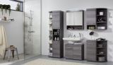 Badezimmer Badmbel Set Runner in Sardegna grau Rauchsilber Badkombination 4-teilig 148 x 190 cm