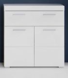 Badezimmer Kommode Amanda in wei Hochglanz Badschrank 73 x 79 cm