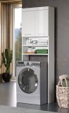 Waschmaschinenschrank Adamo in wei� Hochglanz Badm�bel 63 x 187 cm