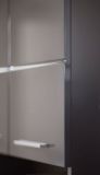 Badezimmer Hochschrank Amanda in grau Hochglanz 73 x 190 cm