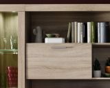 Wohnwand Mondeo in Sonoma Eiche hell s�gerau inkl. Beleuchtung Schrankwand 291 x 197 cm