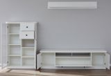 Wohnwand Baxter 3-teilig in wei Landhaus Schrankwand 273 x 196 cm