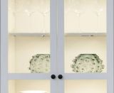 Wohnwand Baxter 3-teilig in wei� im Landhausstil 273 x 196 cm