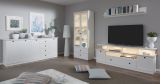 Wohnwand Milla 3-teilig in wei� im Landhausstil 273 x 196 cm