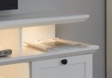 TV-Lowboard Baxter in wei im Landhausstil inklusive Podest 177 x 65 cm Komforthhe