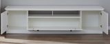 TV-Lowboard Baxter in wei im Landhausstil inklusive Podest 177 x 65 cm Komforthhe